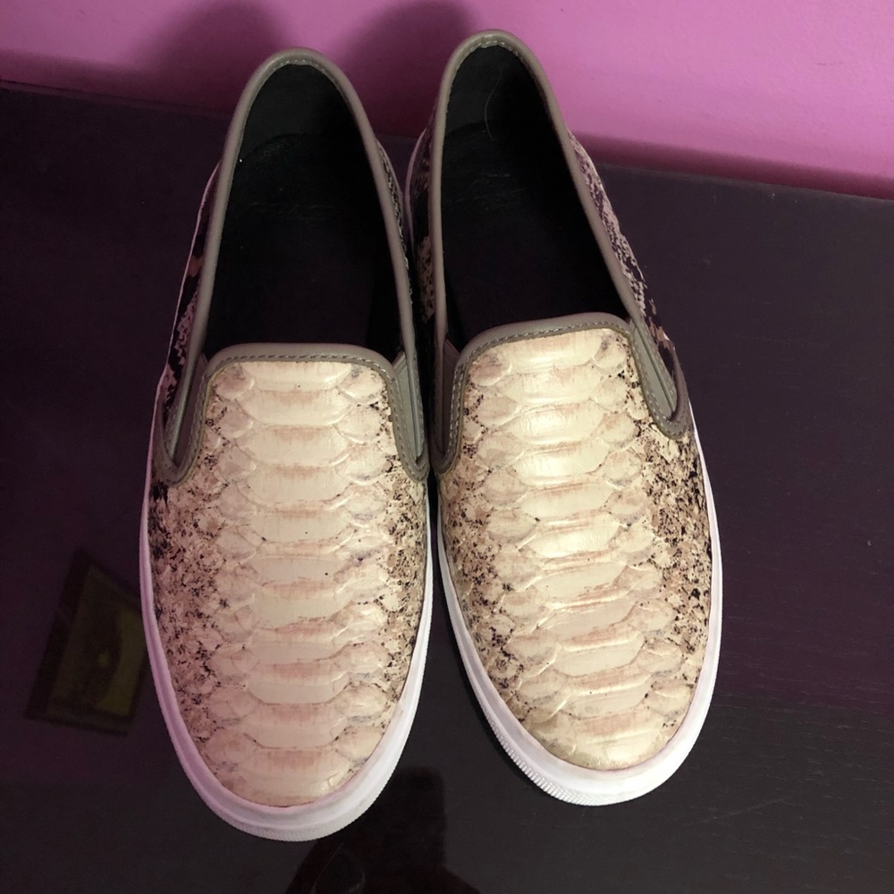 Authentic Coach Snake Skin Flats